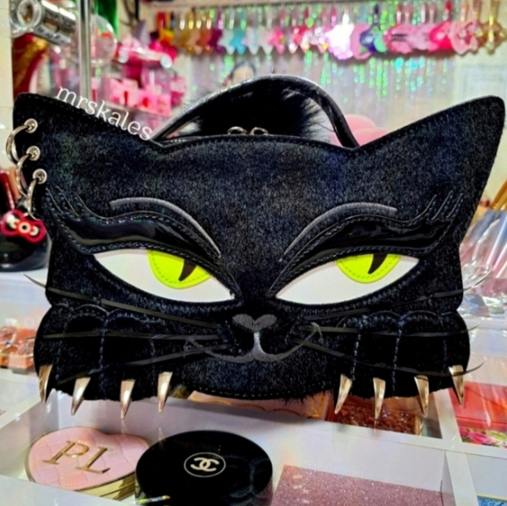 Black Cat Crossbody Bag